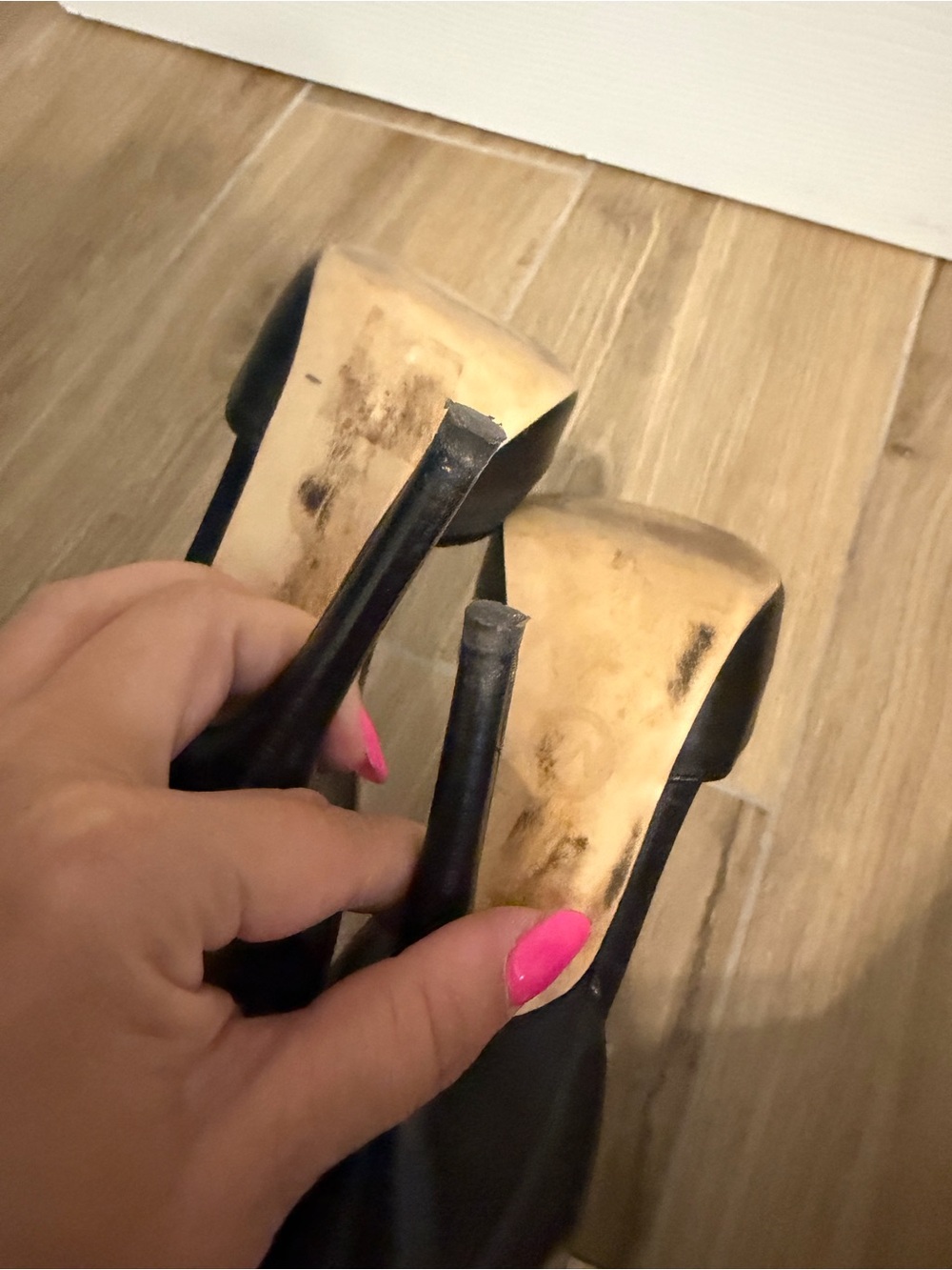 Michael Kors Black Pointed-Toe Ankle-Strap Heels - Picture 3 of 4